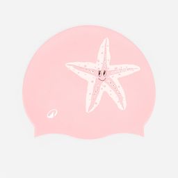 Silicone Swim Cap Stretchable & Soft Starfish Pink-image-25