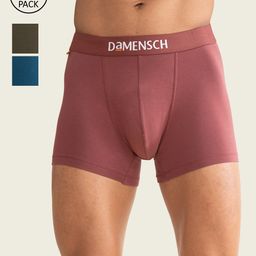 DAMENSCH Pack Of 3 Deo-Cotton Anti-Bacterial Trunks DAM-CTST-T-MAR-LYB-ONG-picture-21
