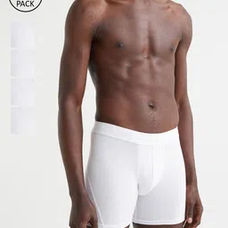 H&M Men White 5-Pack Cotton Mid Trunks 1070271005-picture-35