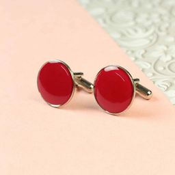 Tossido Men Pink Cufflink-image-93