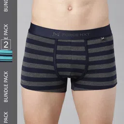 Force NXT Men Assorted Pack Of 2 Cotton Trunks image 1