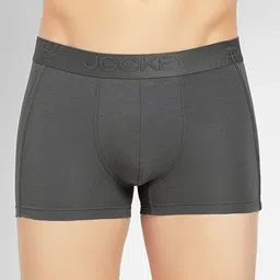 Jockey International Collection Men Charcoal Grey Solid Trunks IC25-picture-0