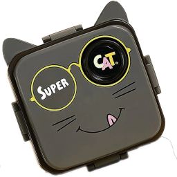 Eye Design Stainless Steel Lunch Box with Spoon Cup for Students School Kids 5 Containers Lunch Box-image-28