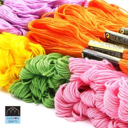 lucknow crafts 50 MIXED COLOR Thread image 2