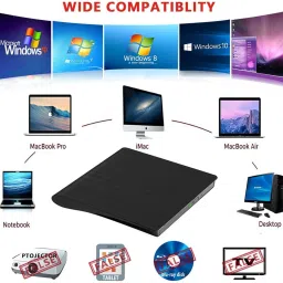Sancy 2 IN 1 USB 3.0 Type-C External CD DVD-RW Writer Drive Burner Reader Player PC External DVD Writer image 3