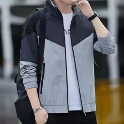 Men Colorblock Sports Jacket-image-62