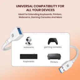 portronics Portroncis Uniconnect USB Extension Cable 1.5M for TV and Laptop – Fast Charging and Data Transfer Cable for Android and iPhone Devices image 4