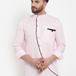 Benstoke Men Pink Kurta-picture-12