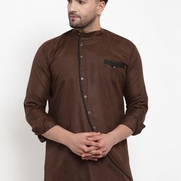 Benstoke Men Brown Kurta-image-26