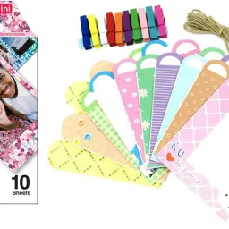 FUJIFILM Instax Mini Confetti Film 10x1 With Rabbit Design Hanging Paper Bunting Film Roll-picture-36