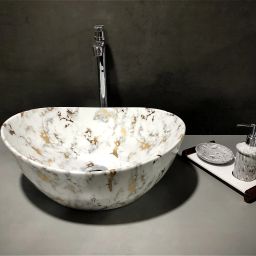 Table Top Premium Designer Ceramic Wash Basin(M01) (17x13.5x6)(0001) Table Top Basin-image-89