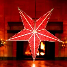 Paper Star Hanging Lantern_Red_AZ45pack of 1 Red Paper Hanging Lantern-image-76