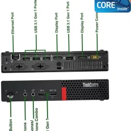 NCS Core i7 (6th Gen) Processor - ThinkCentre Tiny Desktop [JIS] Lenovo Mini PC - Intel® Core™ i7 - 6700 [8MB Cache, Up to 4.00 GHz] (32 GB RAM/Intel UHD 530 Graphics/1 TB SSD Capacity/Windows 11 Pro) Microtower with MS Office-11