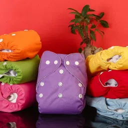 pleasing forest Pack Of 2 Reusable Cloth Diapers Washable, Adjustable Size with Insert Pads image 4