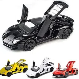 1:32 Lmborghini Aventador SV LP750 Die cast Pull Back light & sound metal car-image-44