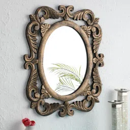 the urban store Gold Engineered Wood Engineered Decorative Mirror-picture-38