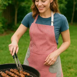 Cotton Chef's Apron - Free Size-image-4