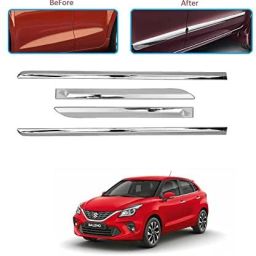 Car door side full chrome beading for Maruti Suzuki Baleno (set of 4) Car Beading Roll For Door-27