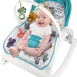 Portable Baby Rocker | Feeding Chair with Vibration and Soothing Music Rocker-picture-6