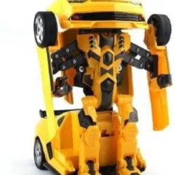 pari enterprises Robot to Car Converting Transformer Toy For Kid (Yellow) image 2