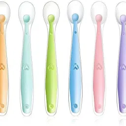 6pc SootheFeed Baby Feeding Spoon with Supple Silicone Tip - Silicone-28
