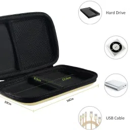 alexvyan Pouch for Seagate Expansion 1.5TB 2TB Wired External Hard Disk Drive image 4