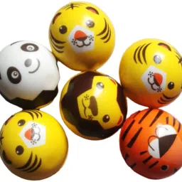 06 PCS Cartoon Smiley Ball OR Soft Stress Relief Ball OR Smiley Squeeze Ball- 7 cm-33