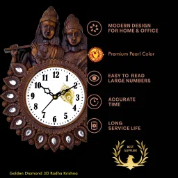 Analog 30 cm X 22 cm Wall Clock-picture-12