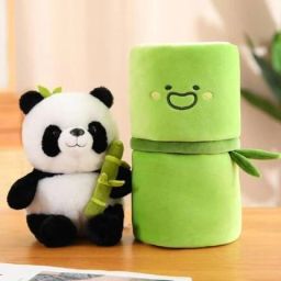 msy Panda Plush with Bamboo, Soft Panda- 35 cm image 3