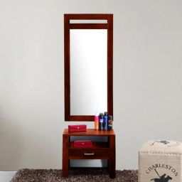 woodsworth from pepperfry Avian Sheesham Wood Dresser In Scratch Resistant Honey Oak Finish-picture-24