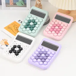 coskira Hexagon Big Buttons Calculators Desktop Calculator for Office, Home, School 12 Digits with Large LCD Display-Business Standard Calculator Hexagon Big Button Basic Calculator image 4