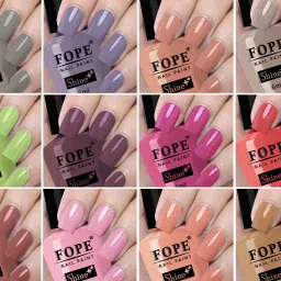 High Pigment Shine Like Stars Nail Polish Set 6ml each Awesome Nail Paint Colours - Nude, English Nude, Light Nude, Olive Green, Baby Pink, Light Nude, Purple, Peach, Pink and Many More Nude Shades Nude, English Nude, Light Nude, Olive Green, Baby Pink, Light Nude, Purple, Peach, Pink and Many More Nude Shades-13