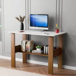 Engineered Wood Computer Desk with One Tier Shelves Laptop Study Engineered Wood Computer Desk-14