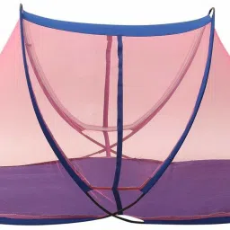 al-uqba Polyester Kids Washable Folding Baby Mosquito Net With Base Clothes ( 1 To 5 Years , Multicolor ) Mosquito Net image 2