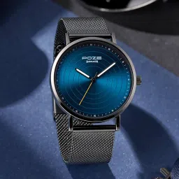 Poze Men Analog Blue Dial Gun Strap Analog Watch- For Men SP70012QM01W-picture-13