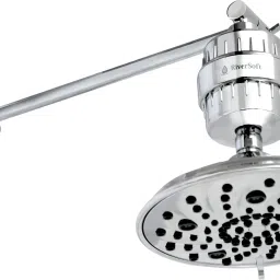 Shower Head 7-Function ABS with Brass Ball Joint with adjustable Shower Arm Fixed Mount-image-35