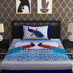 144 TC Cotton Single Animal Flat Bedsheet-image-21
