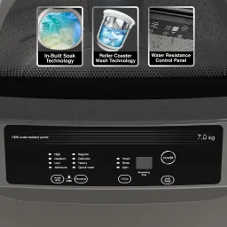 godrej 7 kg 5 Star with Rollercoaster wash Washing Machine Fully Automatic Top Load Grey image 4