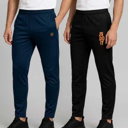 Pack of 2 Men Solid Multicolor Track Pants-image-36