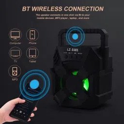 TECHEL WS-01 Heavy BASS Bluetooth Speaker With Good Quality SWF2 56 W Bluetooth Party Speaker-20