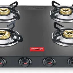 Magic Plus GTMP-04 SQ With Powder Coated Body Glass Manual Gas Stove-image-0