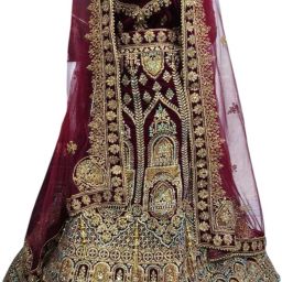 Embroidered Semi Stitched Lehenga Choli-image-32