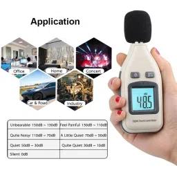 divinext SL-4001 2.2" LCD Digital Sound Level Noise Meter GM 1358 High Precision Bar Graph Sound Meter image 2