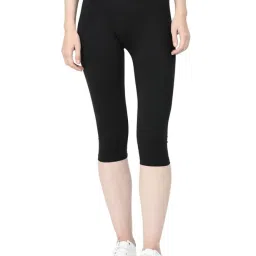3/4th leggings Women Black Capri-image-89