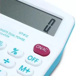 obt S2 OT612 Basic 12 Digit Calculator Battery/Solar Powered Long Battery Life OT612 Basic Calculator image 4