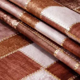 DREAM WEAVERZ Brown & White Abstract Printed Table Runner image 3
