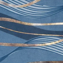 DREAM WEAVERZ  Blue & Brown Abstract Printed Table Runner image 4