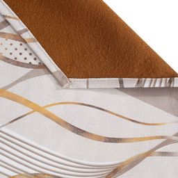 DREAM WEAVERZ Beige & Grey Abstract Printed Table Runner image 5