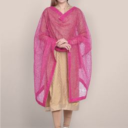 Dupatta Bazaar Embroidered Dupatta with Sequinned-12