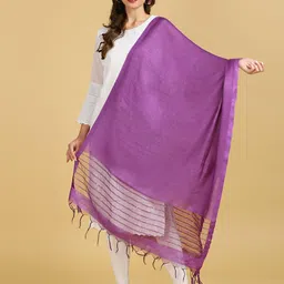 Dupatta Bazaar Abstract Woven Design Cotton Silk Dupatta With Sequinned image 1